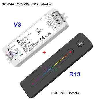 Ultra-tanki zaslon osjetljiv na slajd R11 R12 R13 single color/CT/RGB RF 2.4 G daljinski upravljač radi sa prijemnikom V1 V2 V3 za led trake