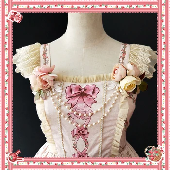 Sweet Lolita lanac broš s cvijećem na Infanta