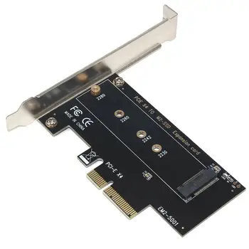 SSU EM2-5001 PCI-E 3.0 X4 to NVMe M. 2 NGFF M Key SSD Riser Expansion Card for 2230/2242/2260/2280 M. 2 SSD