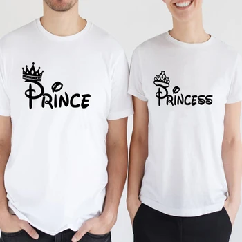 Valentinovo Bijeli Top Majica Muška T 2020 Princ I Princeza Par Majica Moda 2019 Grafički Tees Muškarci Ispis Harajuku