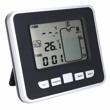 Ultrazvučni mjerač razine spremnika za vodu senzor temperature, vrijeme prikaza indikator slabe baterije alata alati LCD zaslon