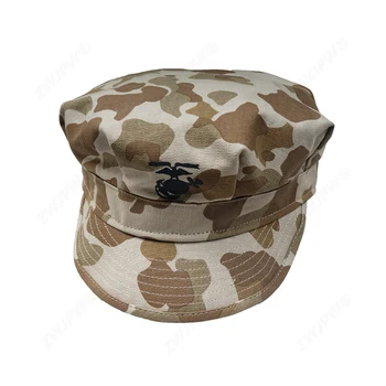 WW2 US HBT USMC PACIFIC KAMUFLAŽA GREEN MARINE CORPS CAP HAT-US/401104-