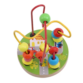 Drvena igračka šareni blok žicu rola labirint za djecu trening obrazovanje Montessori igračke igra oko kuglice, dječje igračke