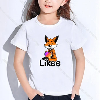 Hot Kids Likee Odjeca Toddler Girl Tops LIKEE T Shirt In Boys Girls Teenagers School T-shirts Kpop Casual Students Costume