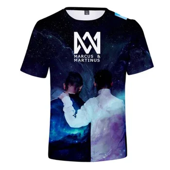 Marcus and Martinus 3D Print T-Shirt Cool T-shirt ljetna moda kratkih rukava hip-hop ulica odjeća негабаритная majica za žene
