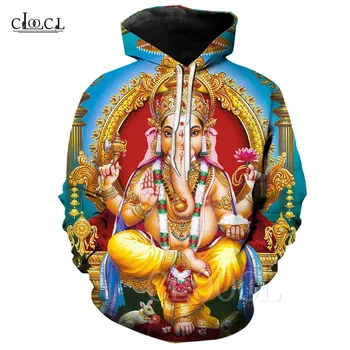 Hinduistički bog mudrosti Ganesh majica Muškarci / Žene Harajuku majica 3D ispis Gospodin Ganesh majica veste za par pulover s kapuljačom