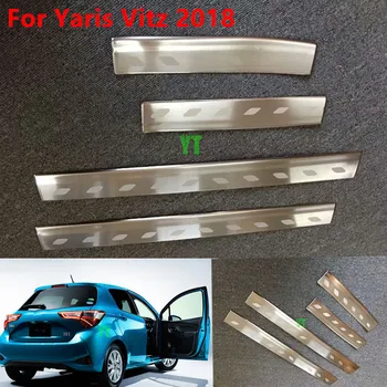 Automatski ispust praga vrata od ploča od nehrđajućeg čelika za toyota yaris 2018,auto oprema,auto oprema