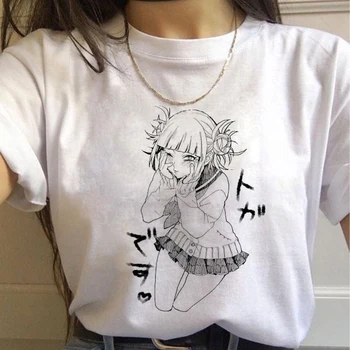 Ženska t-shirt novi Ahegao grafički vrhovima ženska t-shirt Harajuku My Hero Academia anime Senpai majica Ullzang O-izrez majice