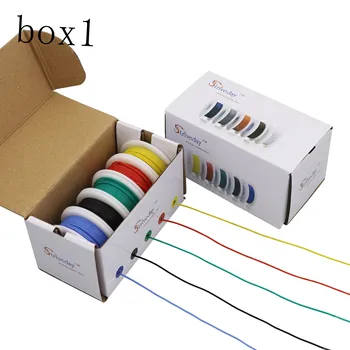 30m 20awg fleksibilna silikonska žica kabel 5 boja miješanje okvir 1 okvir 2 paket električnih žica linije bakra