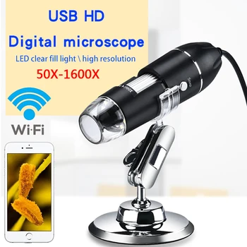 Profesionalni USB Digitalni mikroskop 1000X 1600X 8 led 2MP elektronski mikroskop endoskop zoom Fotoaparat povećalo+ podignite postolje