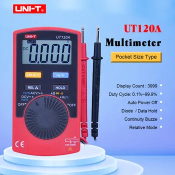 Mini digitalni multimetar (dmm) UNIT UT120A Digital LCD Palm Size Auto Range Multimeter DC AC Pocket