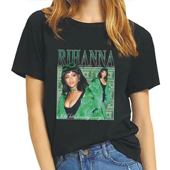 Rihanna Vintage Vogue Style estetski ljetna majica Vintage Harajuku Tshirt Plus Size New Kawaii Women T-shirt