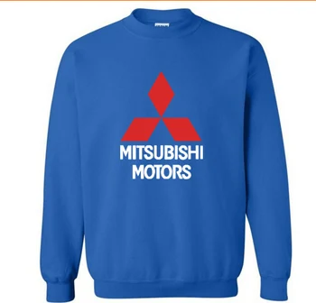 Moda pamuk muškarci hoodies Mitsubishi automobila logo ispis runo O-izrez puloveri veste hip-hop Harajuku ulica Muška odjeća