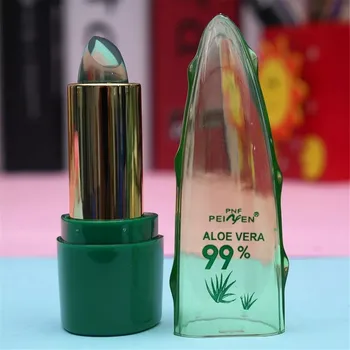 Promjena boje Aloe Vera žele ruž za usne prozirno zelena dugo hidratantni balzam za usne za njegu usana žene SK88
