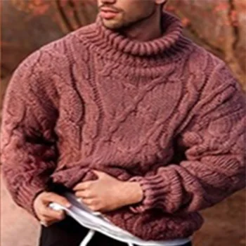 Jesen/zima muška upletena водолазка muški džemper jednobojnu sve je Utakmica dres svakodnevni jakna dugih rukava Harajuku odijevanje
