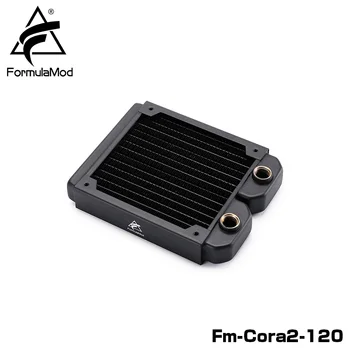 FormulaMod Fm CoRa2 debljine 28 mm, bakreni radijator 120/240/360/480 crna pogodna za 120 navijača