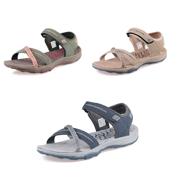 GRITION Ženske sandale ljeto vanjski stana plaža vanjski čarapa Casual cipele i Ženske hodanje planinarenje i treking pluća trendi sandale