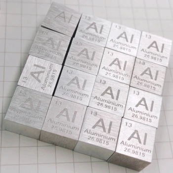Visoka čistoća 4N metal aluminij Periodni Kocke veličine 10 mm Težina je oko 2,7 g Al 99,99% neto zbirka dar