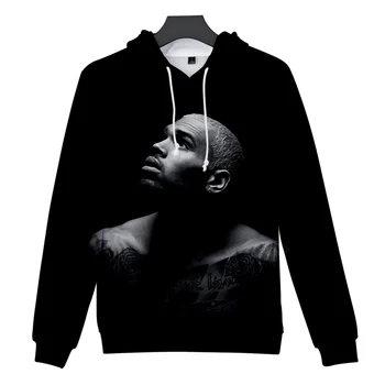 Chris Brown 3D ispis hoodies Royalty Breezy majica moda hip-hop dugi rukav majica Chris Brown hoodies ulica pulover