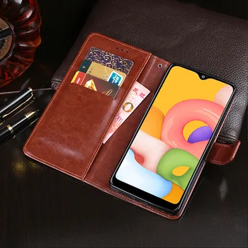 Samsung Galaxy M01 Case PU kožni novčanik štand Capa za Samsung M01 SM-M015F telefon poklopac zaštitni omotač torba