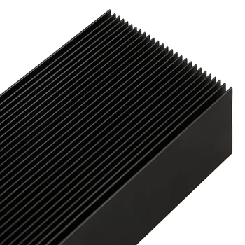 Crni aluminijski radijator široka 27 zupčasti теплоотвод za grijanje pojačalo snage