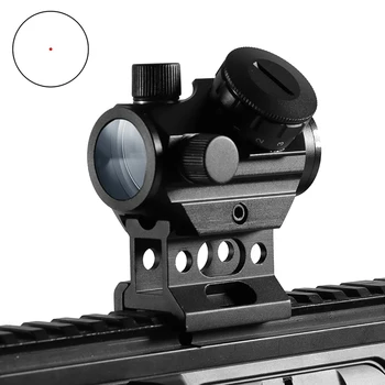 Sight hunting T1G Red Dot Sight 1X20 Sights Reflex With 20mm Rail Mount & Increase Riser Rail Mount riflescope For Hunting
