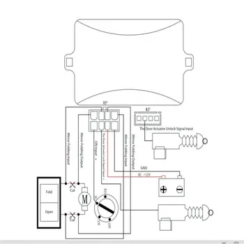 Retrovizor automobila sklopivi/foldout kit za Suzuki Vitara/S-Cross Safety Module Auto Side Mirror Close/Open system DC 12V