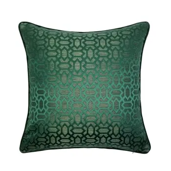 Suvremena moda geometrijski tamno zelena tkani baršun home bacanje jastučnica ukrasna trg jastučnicu 45 x 45 cm prodaja поштучно