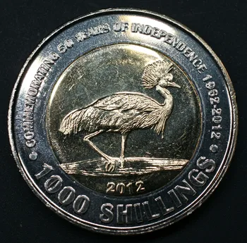 Uganda 1000 šilinga 2012 godine izdanja (50-godišnjicu Nezavisnosti) Kovanice Afrika Nova Originalna Novčić Unc Naplativa Prava Rijetkost