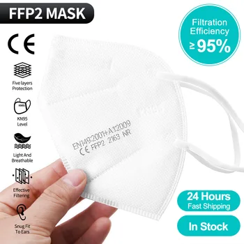 Brza dostava KN95 Face Maske FFP2 zaštitne maske za usta filter prašine respirator Mascarillas KN95 5 sloj maske ffp2 ce višekratnu upotrebu