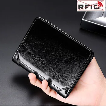 Muške torbice novčanik od prave kože RFID Anti Theft Short Card Holder Bank Credit Card Novčanik novčanik muški visoke kvalitete
