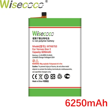 WISECOCO 6250mAh MTK6753 baterija za mobilni telefon Vernee Thor E u prisustvu visoke kvalitete +broj za praćenje