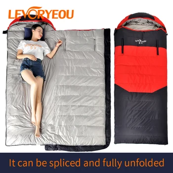 LEVORYEOU vreća za spavanje za ruksak kamp turizam hladno vrijeme vodootporan vreća za spavanje kamion šator spavanje mat lak