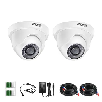 ZOSI 2 kom. / lot 1080P HD-TVI 2.0 MP, video nadzor dome kamere glavni sigurnosni sustav vodootporan za 1080P HD-TVI DVR Systems