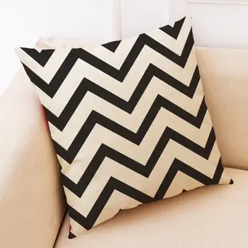 Zeroomade geometrijski val navlake za jastuk crno bijeli Куттон rublje baciti jastučnice za dom kauč stolice ukras 9 stil 45x45