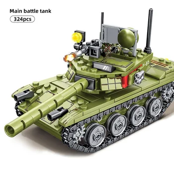SEMBO 324pcs Military Tank main battle Series Oružje ww2 Building Blocks Tank Army City Enlighten Bricks Toys For Children Boy