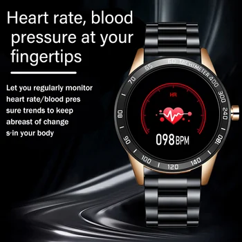 2019 novi pametni sat je vodootporan kaljeno staklo aktivnost fitness tracker monitor srčane LIGE Muškarci Žene smartwatch sportski sat