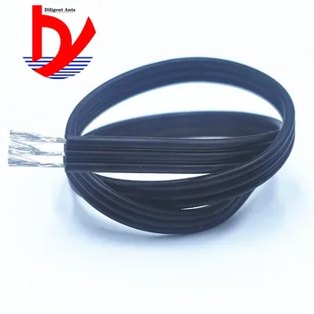 Otporna na visoke soft paralelna linija super mekani silikonski kabel 22AWG 2P 4P 12p 14p paralelna linija 0,3 kvadratnih crne električne žice