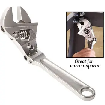 8-inčni podesivi ratchet iščašenje sklopiva ručka dvostruke namjene cijevi ključ okasti ključ Ključ ručni alat