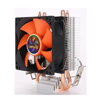 8 cm (Mini CPU Cooler 2 Heatpipes PC CPU Cooler radijator računalo ventilator za LGA 775/1155/1156 AMD AM2 AMD3