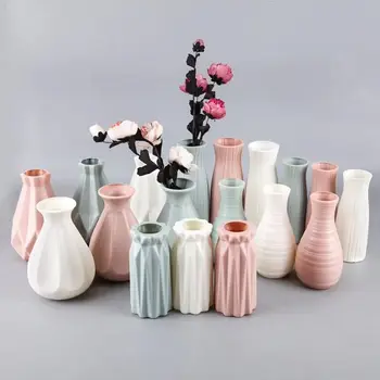 Ins Nordic cvjetnih košarica cvijet vaza origami Artcraft plastične vaze ukras kuće boca imitacije Keramike lončanica figurica