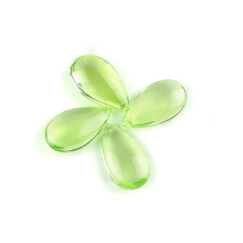 38 mm / 50 mm lt. green Water Drop Prisms za rasvjetu kristalnim lusterima Suncatcher ukras rasvjeta žarulje viseći ukras
