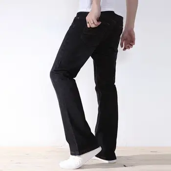 Muški plus size hlače traperice protežu udoban 38 40 42 44 46 48 muške visoke protežu velike hlače slobodan traperice za muškarce