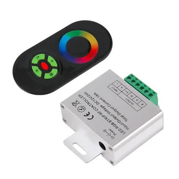 Novi zaslon osjetljiv na RGB kontroler DC12V 24V bežični led kontroler RF dodirna ploča LED dimmer RGB daljinski upravljač