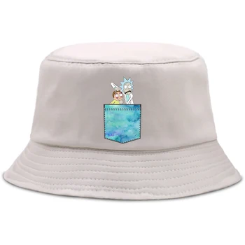 Unisex japanska anime Rick Морти šešir žene muškarci Panama kantu poklopac dizajn stana vizir Harajuku ribarski šešir