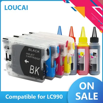 LC38 LC39 LC61 LC65 LC67 LC980 LC985 LC990 LC1100 ink cartridge za višekratnu upotrebu za pisač Brother DCP-J125 185C 195C J315W