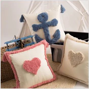 Bež kićankama ručni rad Maroko vez jastučnicu pink plavi dijamant home dekor jastučnica jastučnica jastuk Sham 42x42cm
