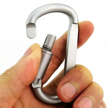 6 kom aluminijska legura D-figurativni prsten za zaključavanje carabiner lagan, ali snažan