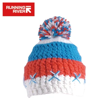 RUNNING RIVER Brand Skiing Hat runo podstava Cap za žene prugasta termalna Ženska kapa besplatan veličine akril sportska kapa za trčanje #Y4755