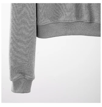 DEAT 2021 proljeće nova moda cijele kragna, dugi rukav Seksi s ramena jednobojnu ulica jednostavan slobodan pulover majica 0403